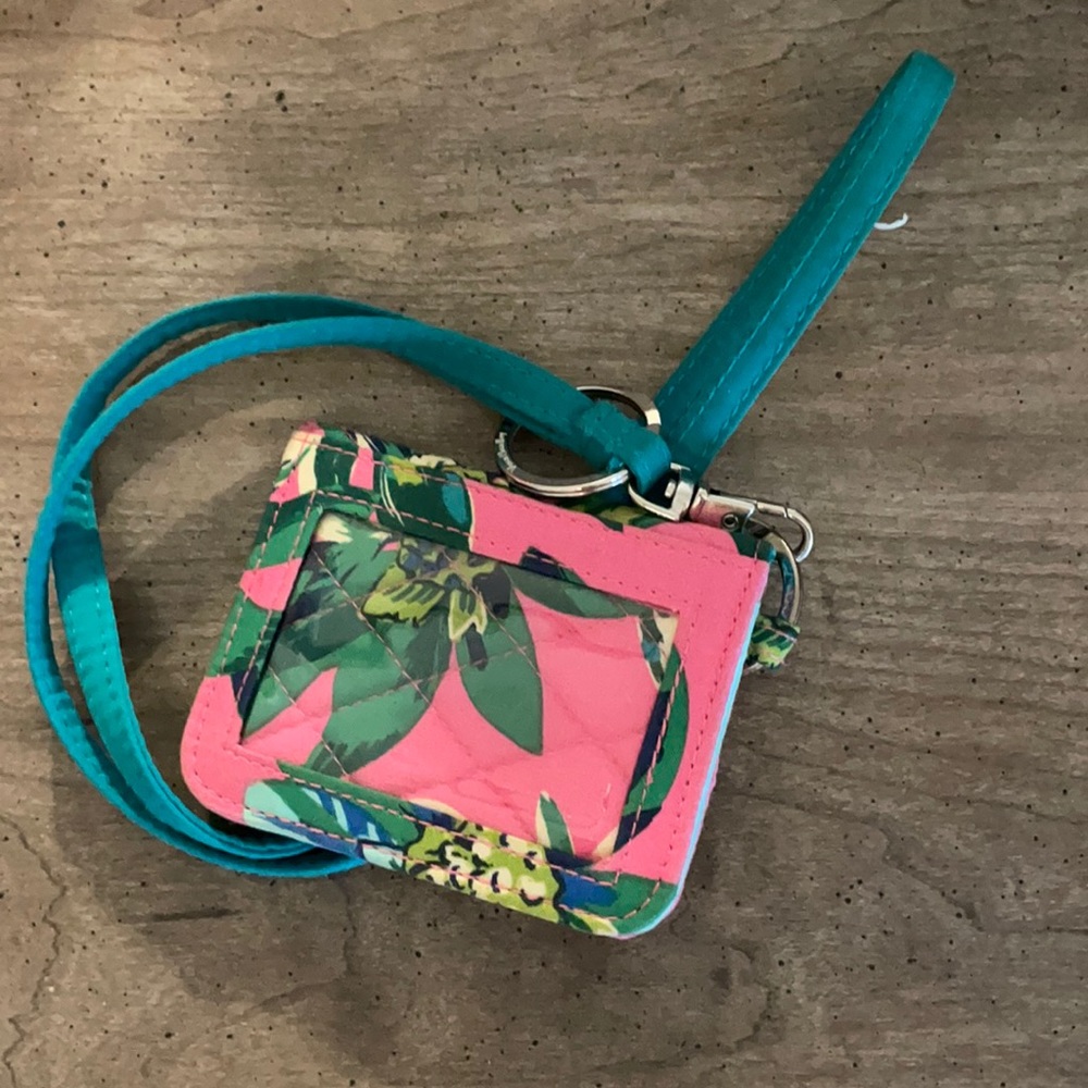 vera bradley wallet + lanyard